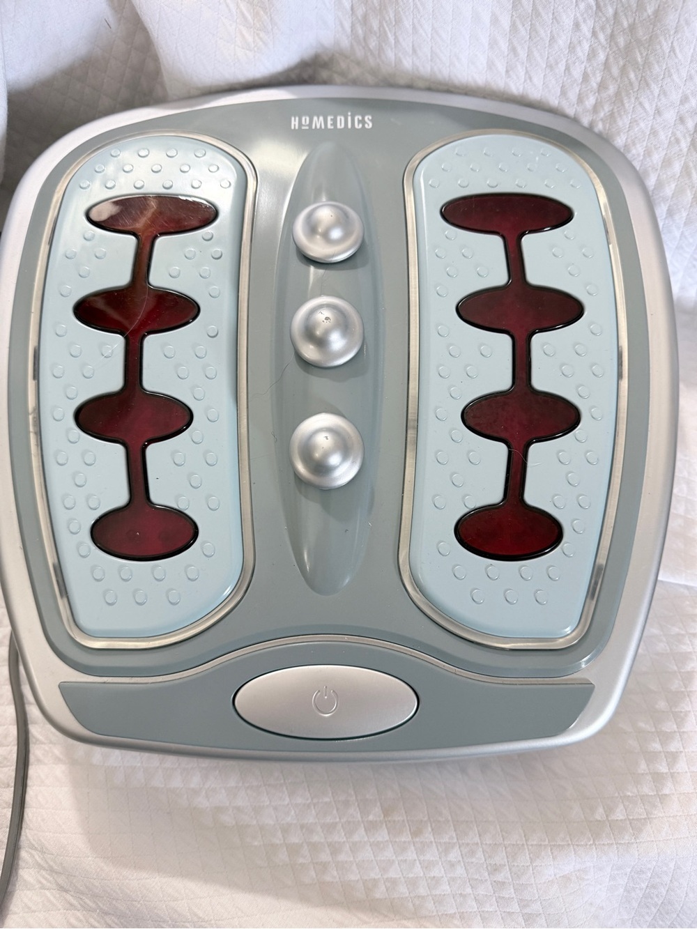 HoMedics Foot Revitalizer Luxury Foot Massager w Infrared Heat FM-100H & manual